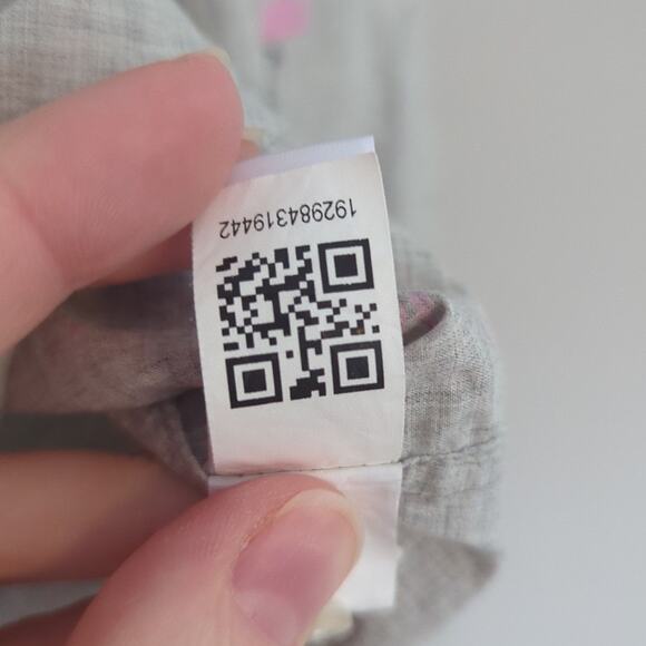 Bonobos Men's Slim Fit Pink Flamingo Button Down Shirt Size S Gray Casual Spring - Picture 8 of 8